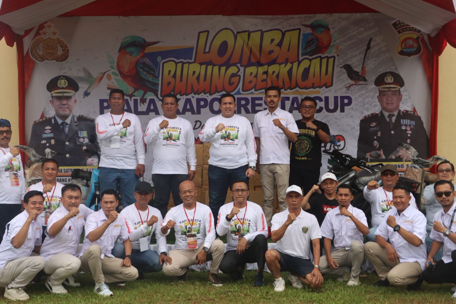 Lomba Burung Berkicau Piala Kapolresta Serkot Semarakkan HUT Bhayangkara ke-79