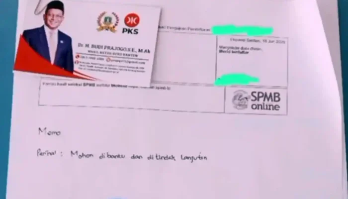 Wakil Ketua DPRD Banten Dicopot Imbas Memo Titip Siswa